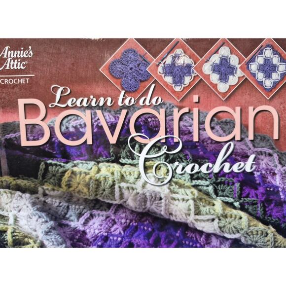 Annies Attic Learn To Do BAVARIAN Crochet 9 Great Projects - Picture 2 of 6